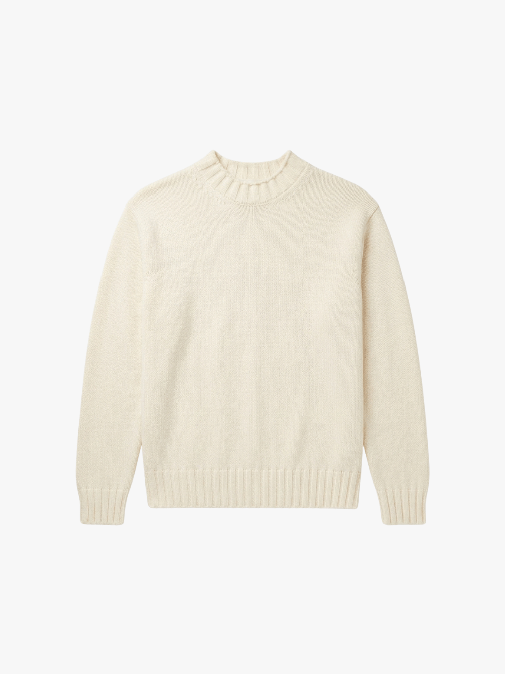 Dunst Chunky Roll Neck Sweater Ivory Men