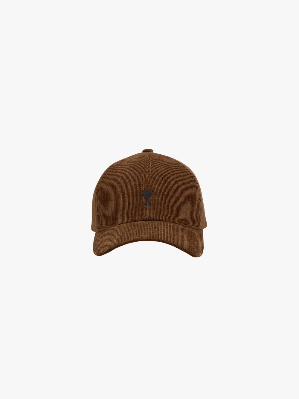 Ami Paris Corduroy Cotton Cap Brown Men's