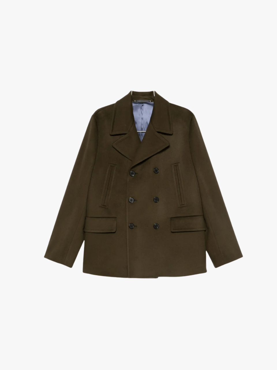 Paul Smith Double-breasted Pocket Coat Green Men's Paul Smith Double-breasted Pocket Coat Green Men's