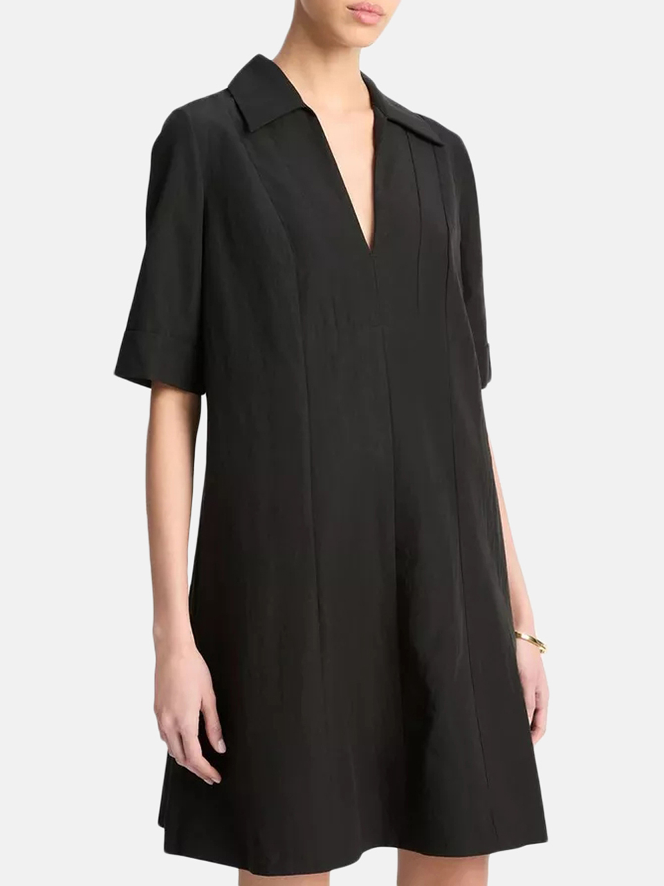 Vince short A-line dress black women