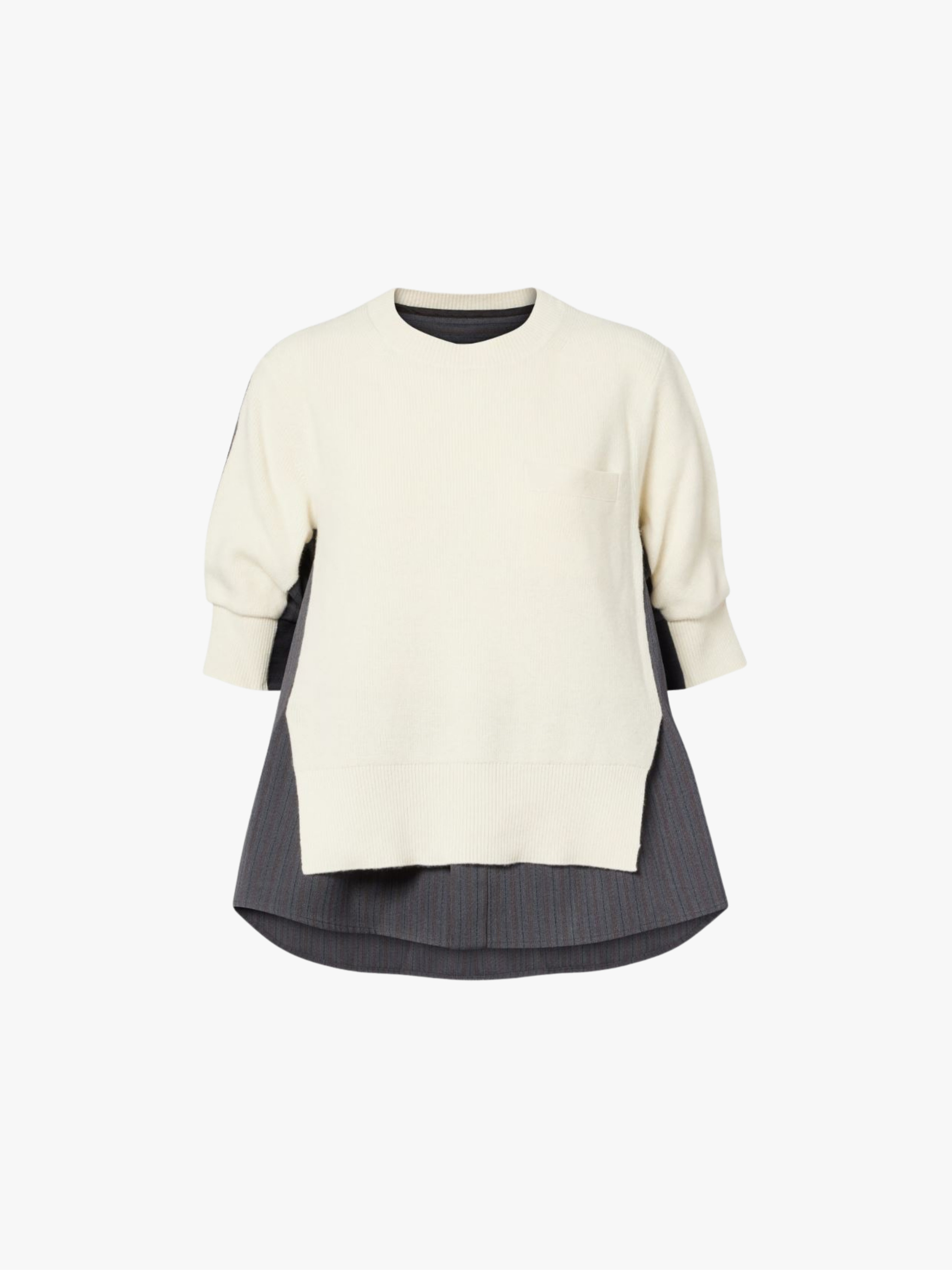 Sacai Pullover aus Wolle Weiß Damen