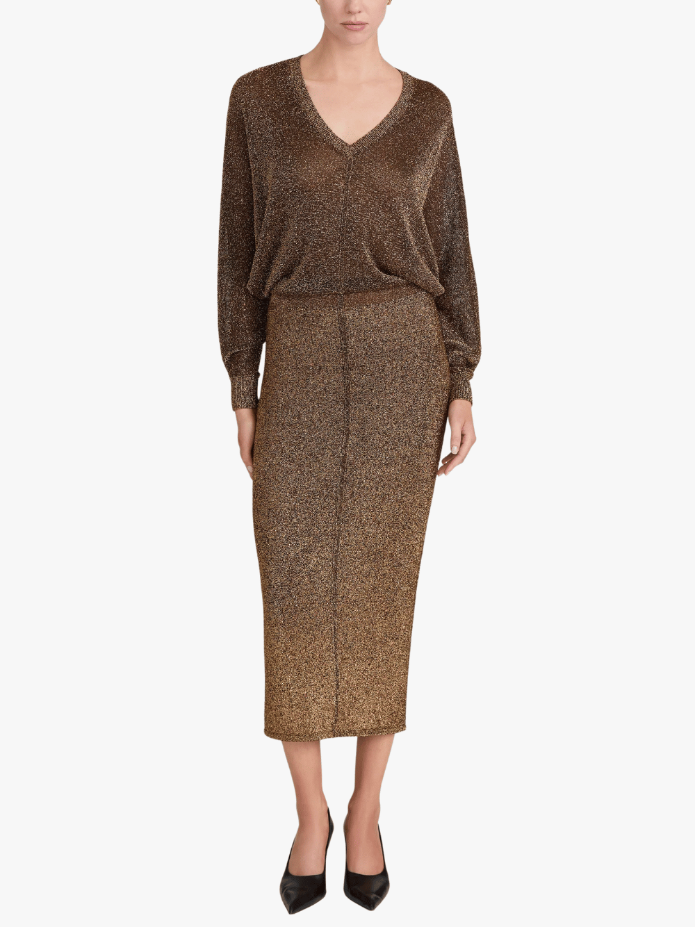 Frame Kleid Gold Damen