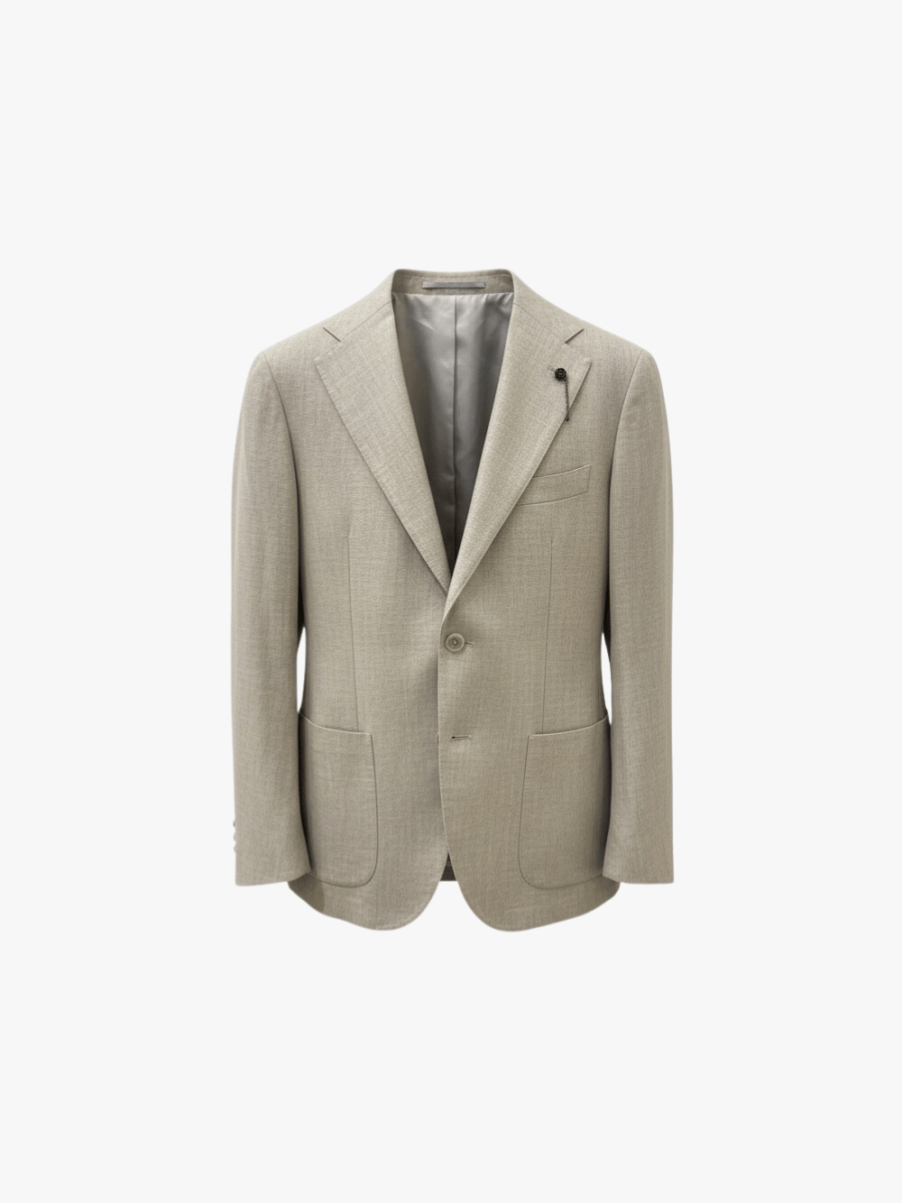 Santaniello Sakko mit fallendem Revers Beige Herren