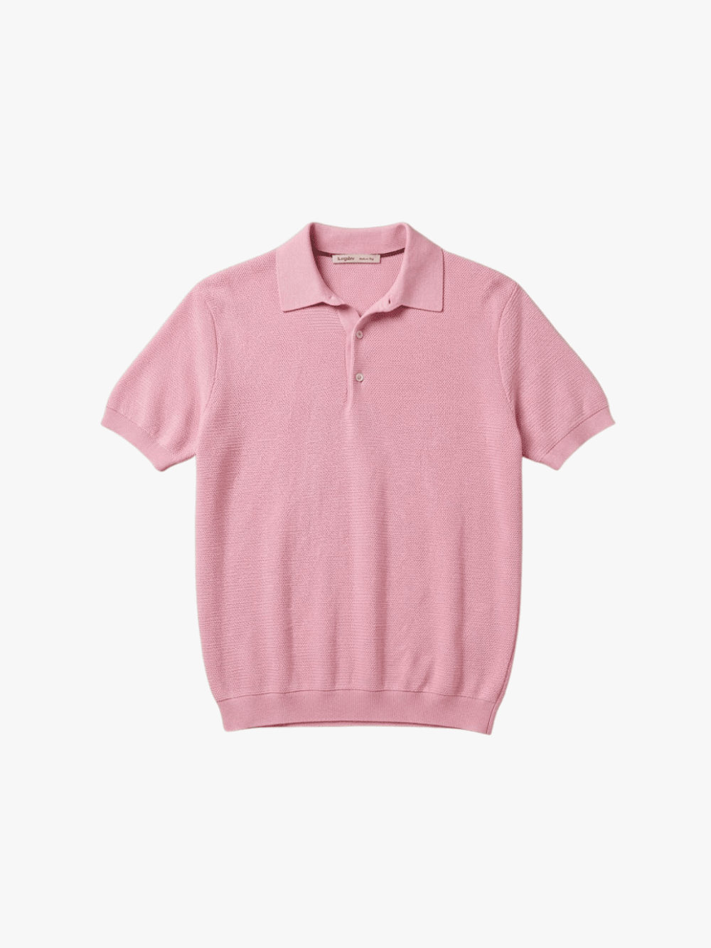 Maurizio Baldassari Garment‑Dyed Piqué Polo Shirt Rosa Herren
