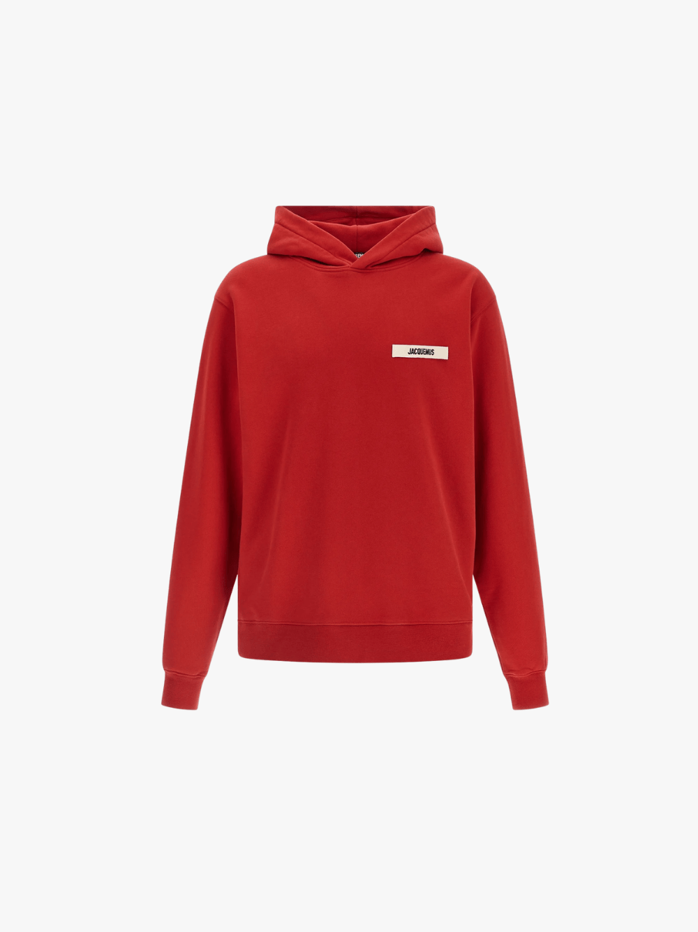 Jacquemus Gros Grain Baumwollfleece-Hoodie  Dunkelrot Herren