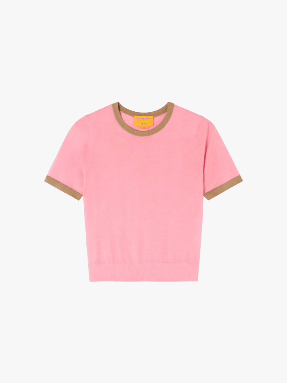 Guest In Residence Airy Ringer Tee Sprinkle Camel Damen T-Shirt