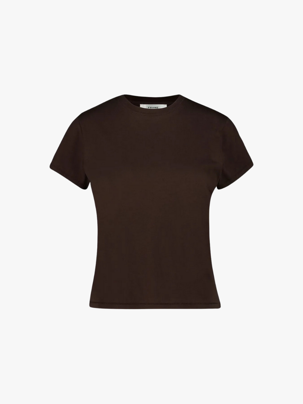 FRAME Women's Brown Crew Neck T-Shirt