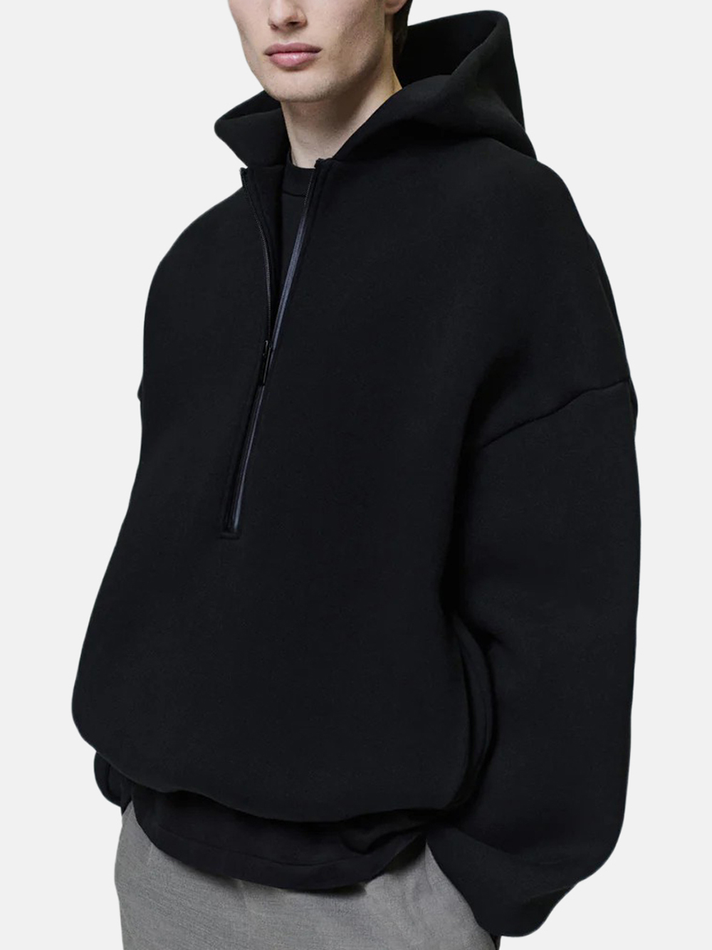 Fear of God Athletics Half Zip Hoodie Black Men