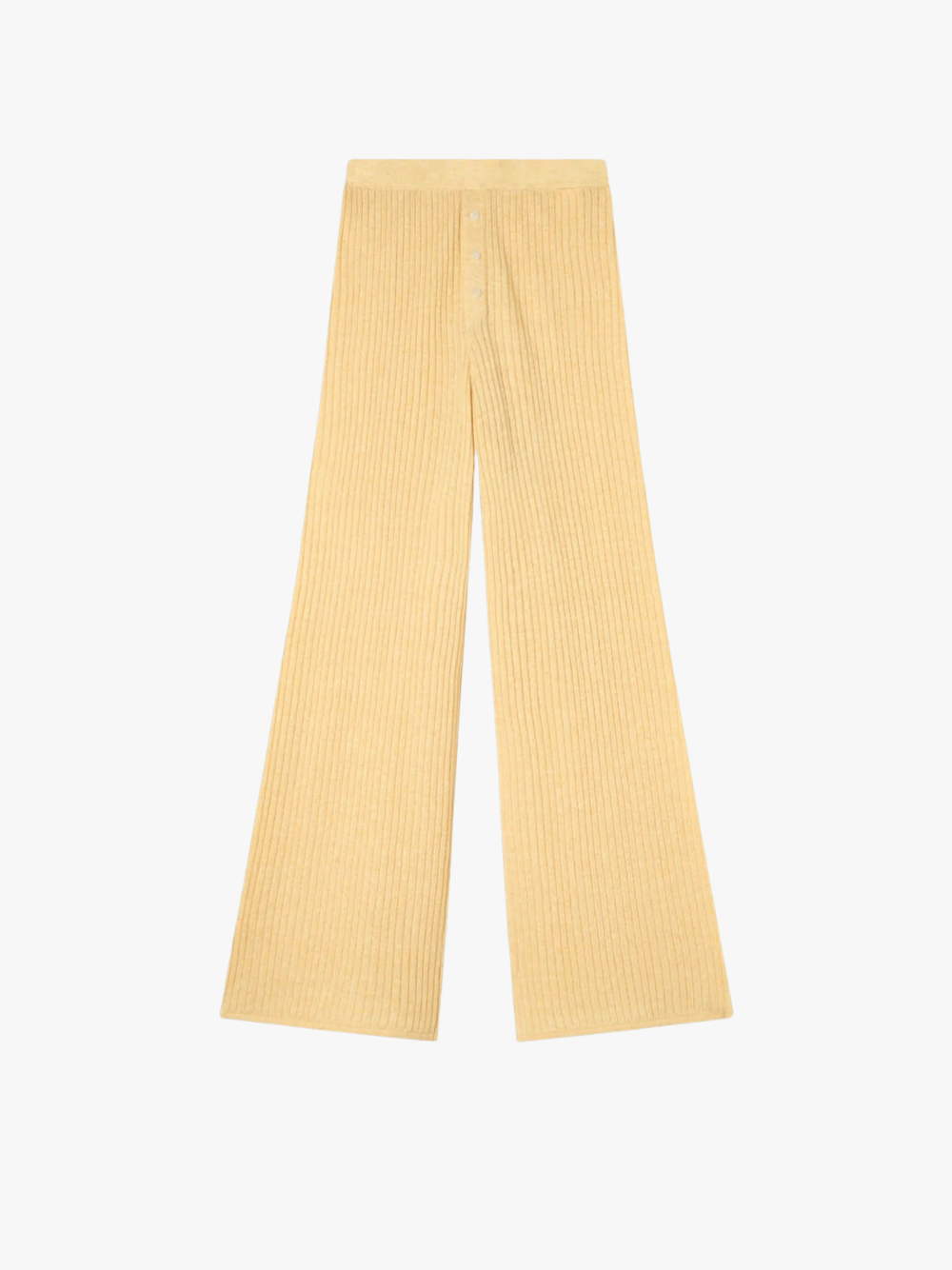 Guest In Residence Rib Everywear Pant Butter Beige Hose Damen