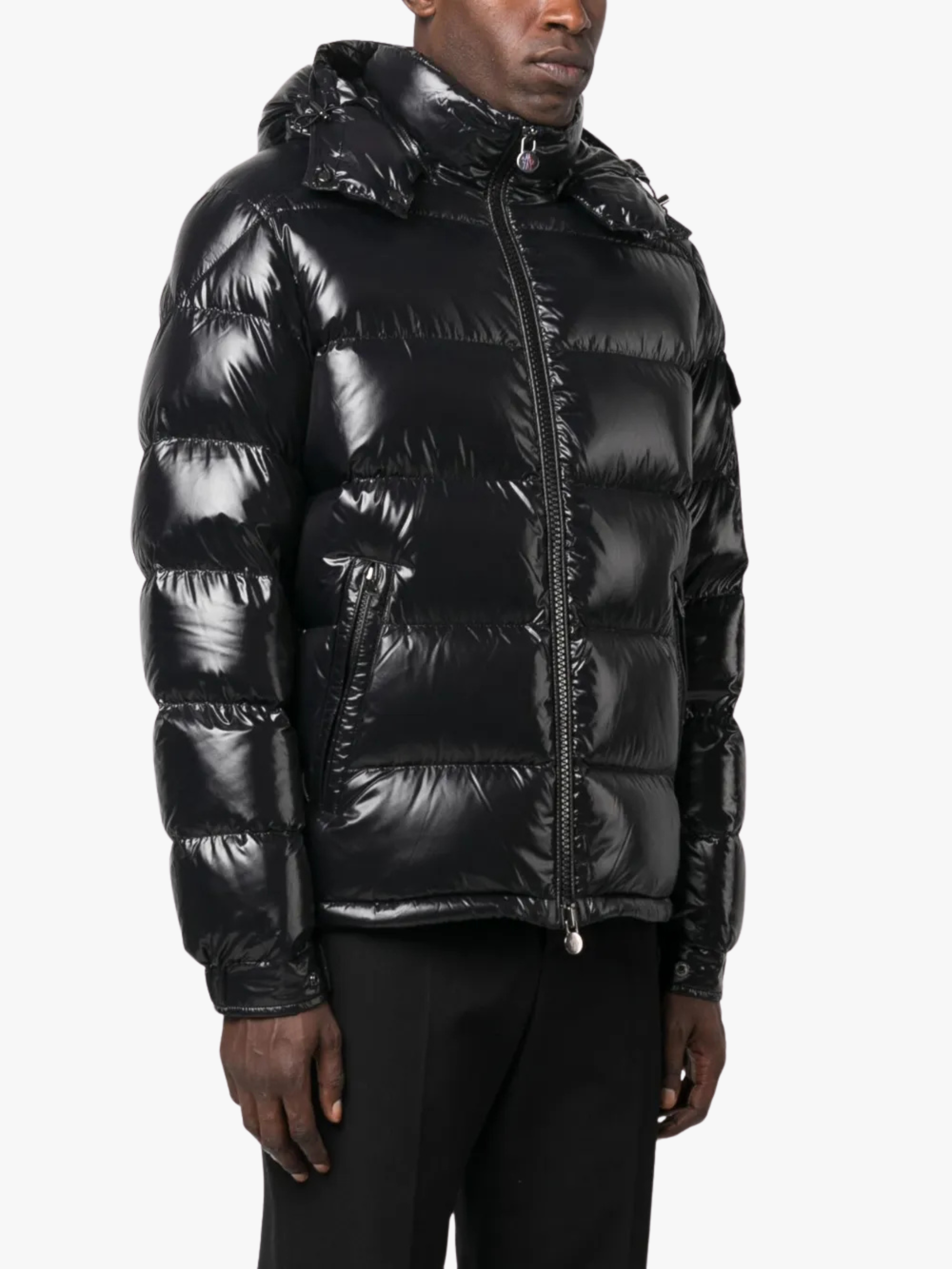 Moncler Gefütterte Maya Kapuzenjacke Schwarz Herren