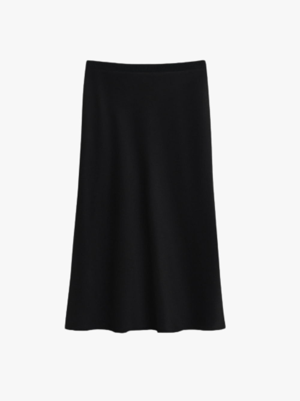 AMI Paris Black Midi Skirt for Women