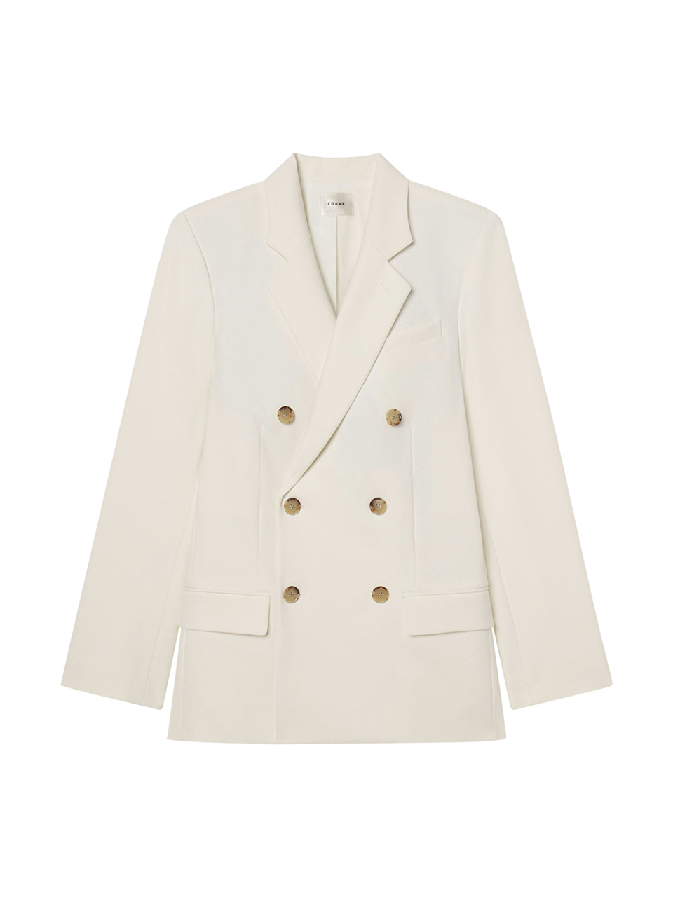 Frame The Relaxed Everyday Blazer Ecru Damen