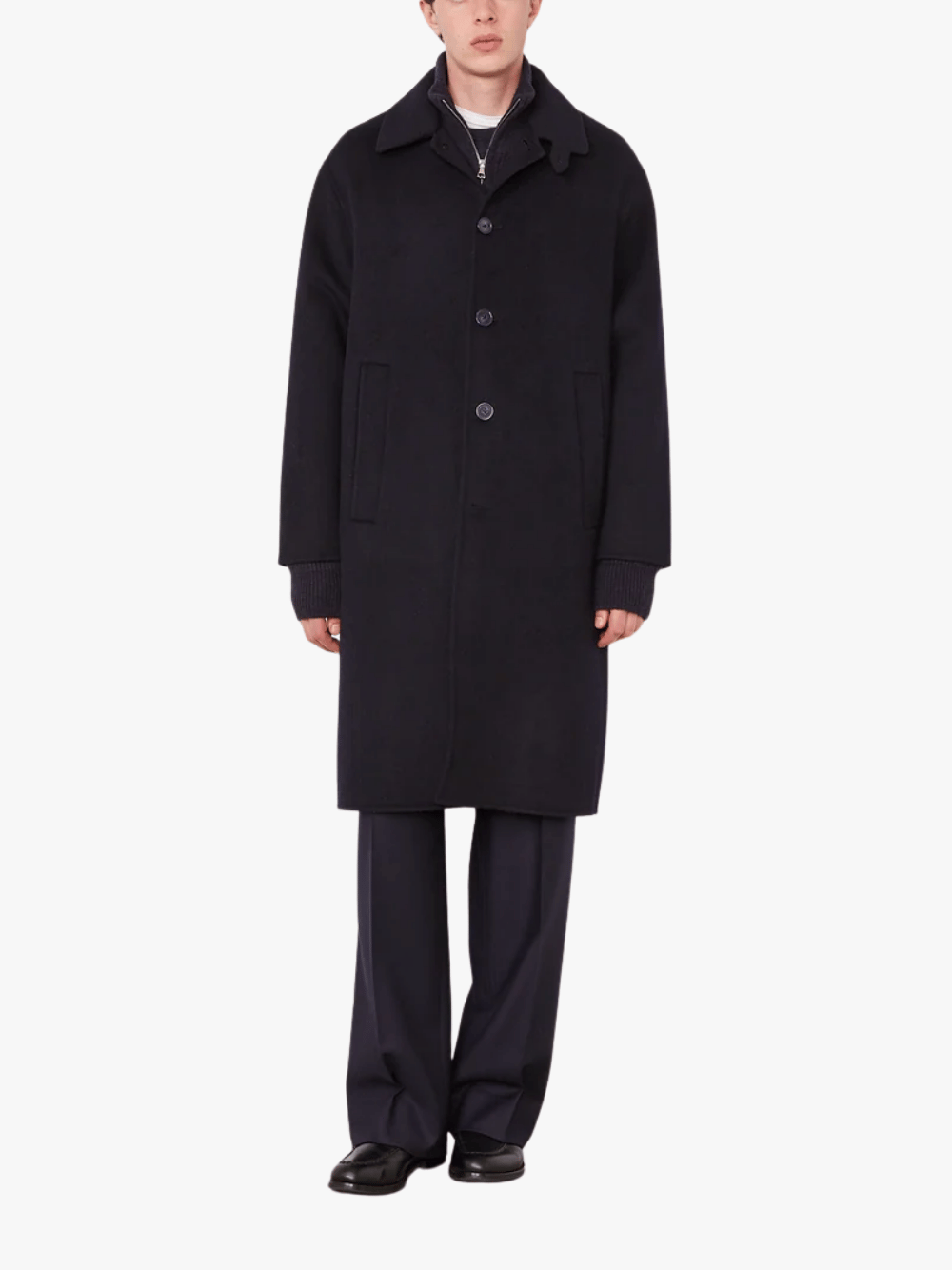 Officine Generale Braxton Mantel Navy Herren