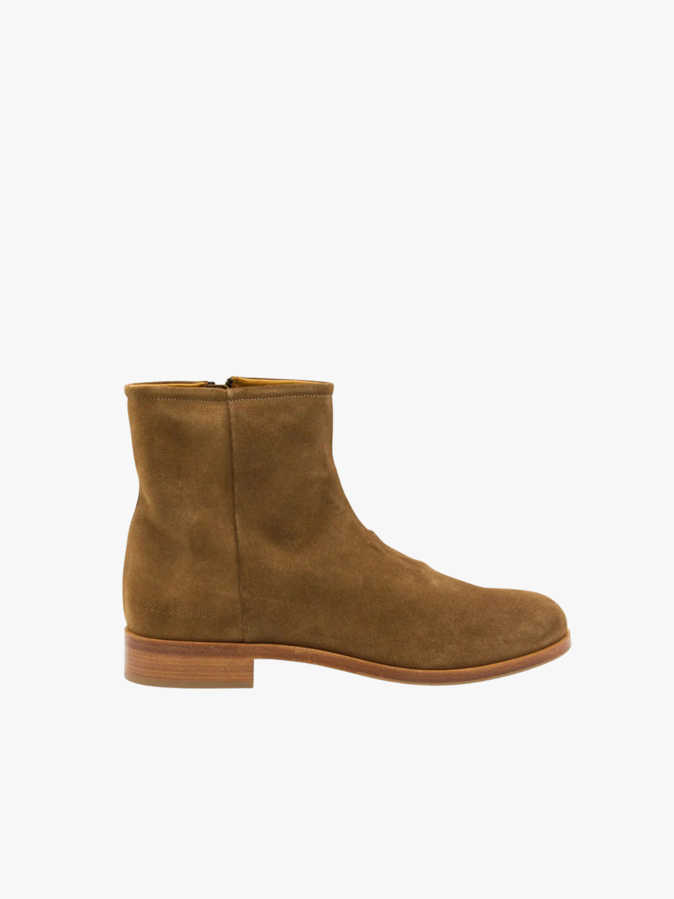 Common Projects Stiefel Wildleder mit Reißverschluss Camel Herren Braun