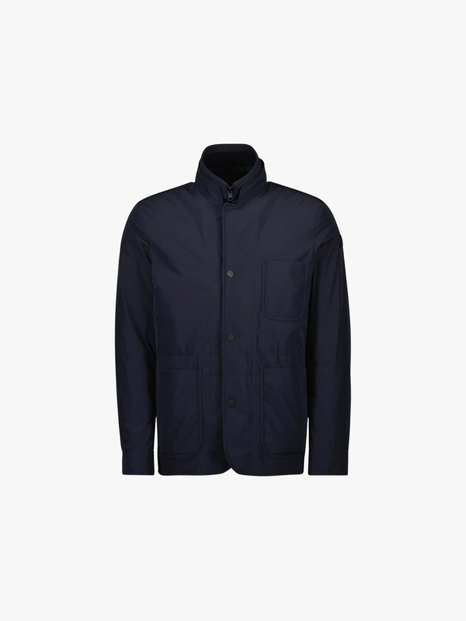 Moncler Jacke mit hohem Kragen und Knöpfen Blau Herren