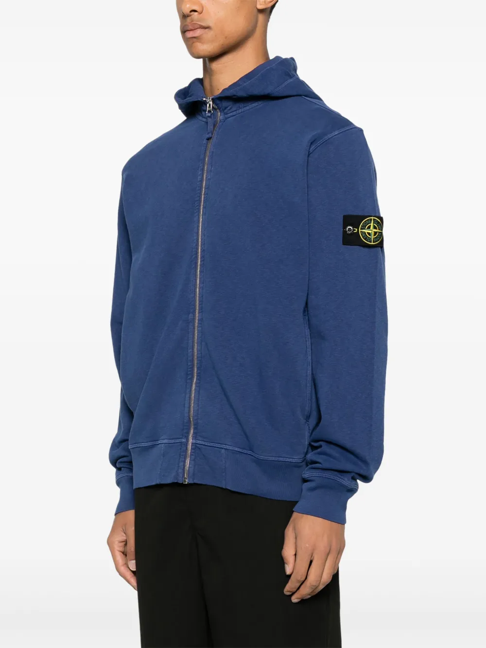 Stone Island Sweat Jacket Blue Men