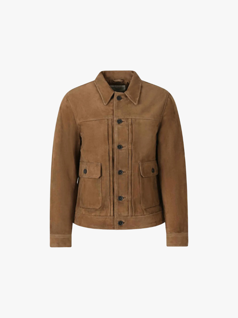 Officine Générale Suede Jacket Brown Men