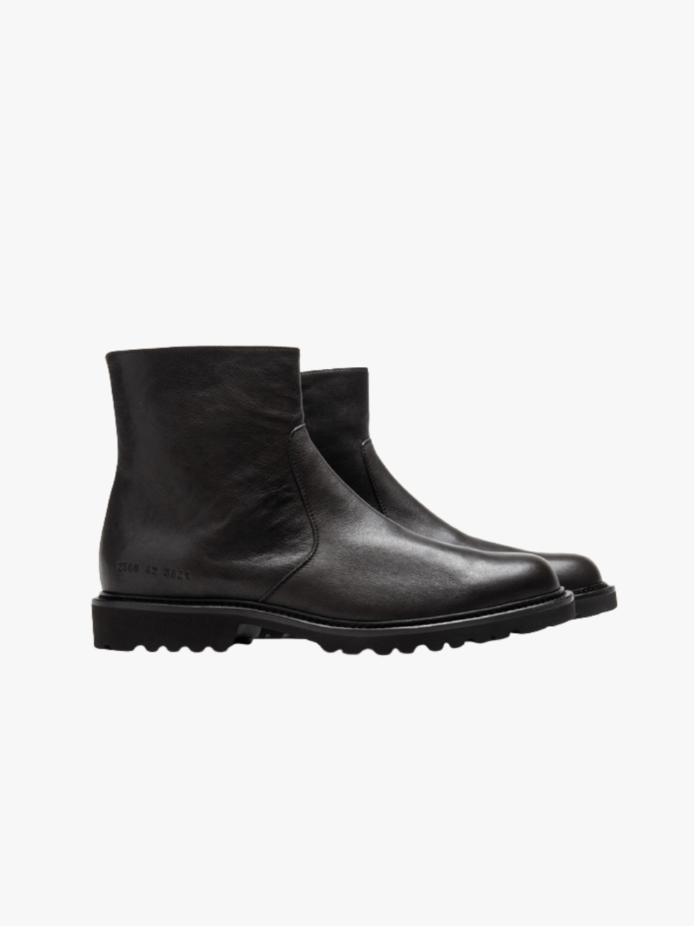 Common Projects Zipper Stiefel Piuma 2560 Schwarz Herren