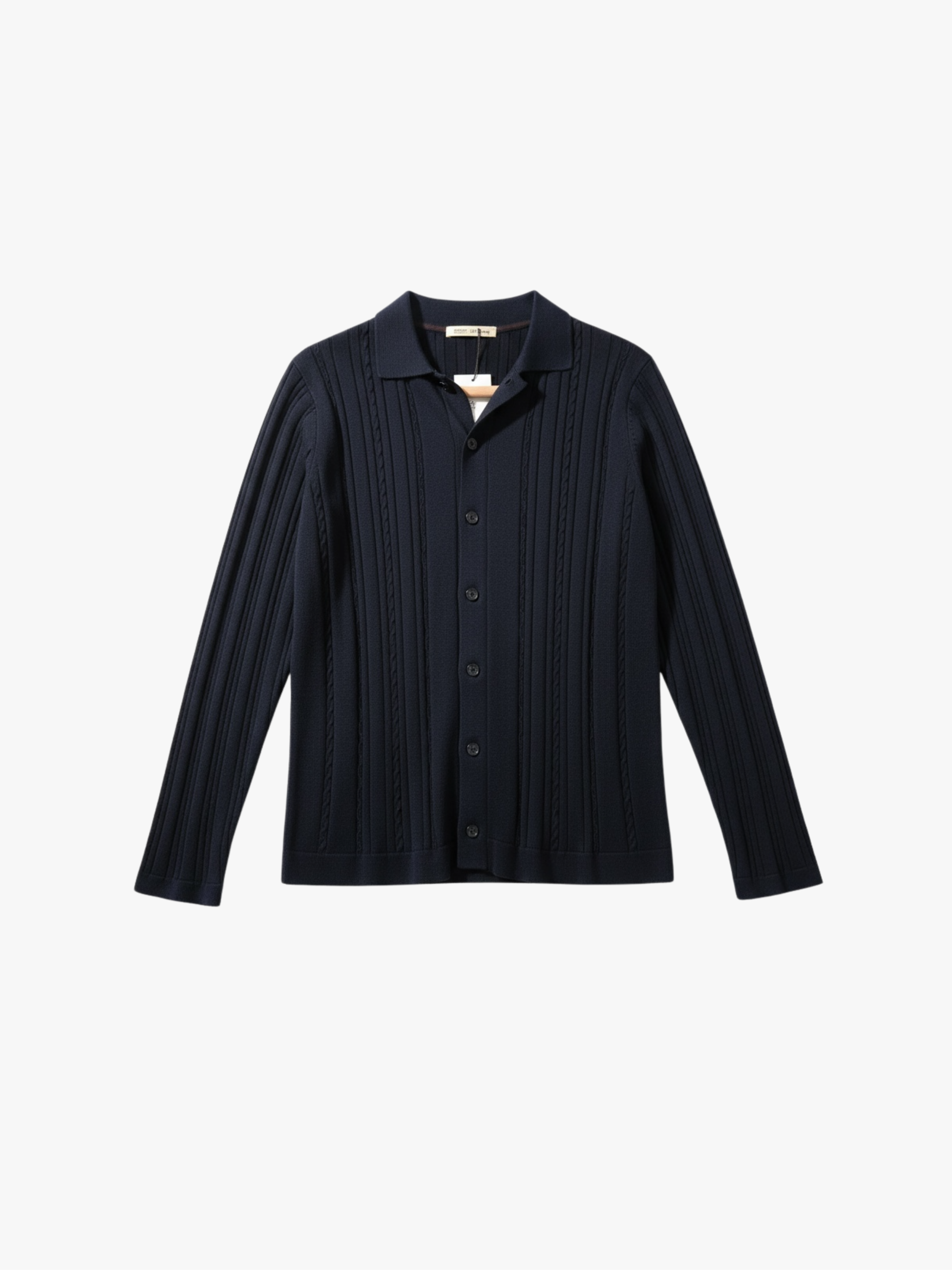 Maurizio Baldassari Overshirt aus Baumwolle und Seide Navy Herren