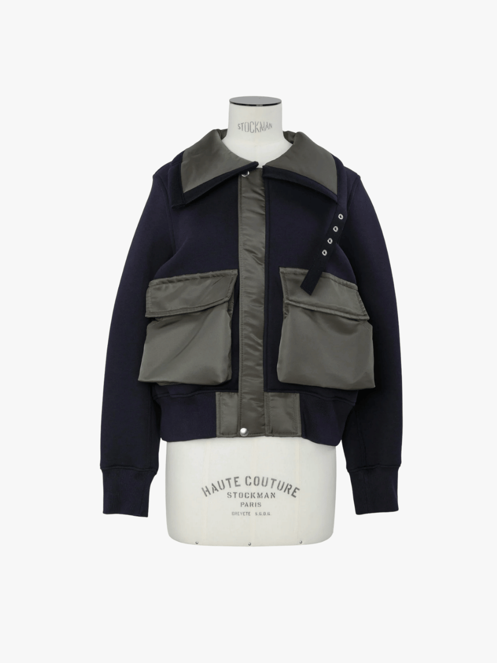 Sacai Sponge Sweat Blouson Navy Women's