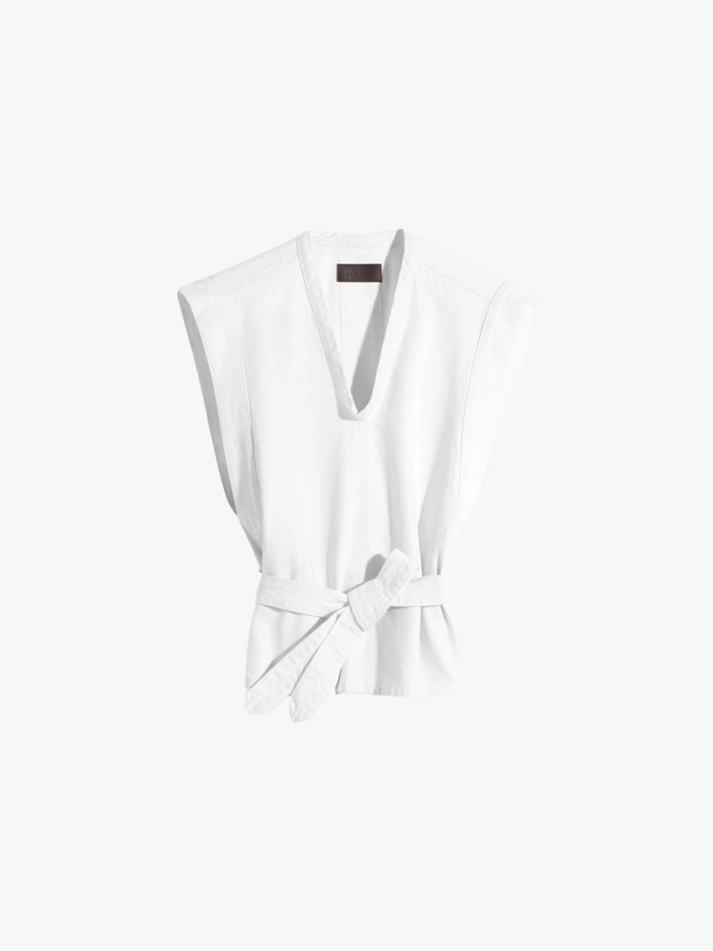 LEMAIRE Chasuble Women Milk Bleached Denim Cremefarbenes Denim‑Oberteil Damen