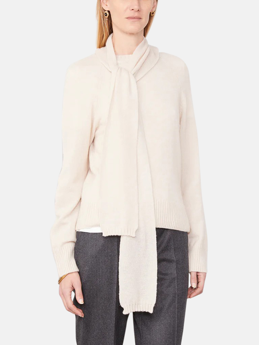 Officine Générale Manola Sweater Wool & Nylon Beige Women