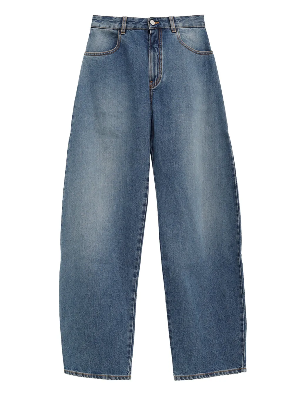 Alaia Cotton Blend Jeans Blau Damen