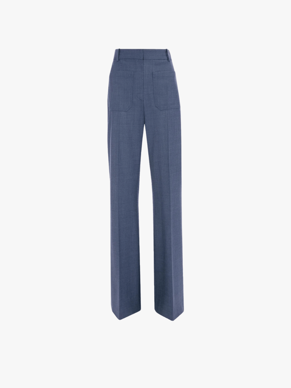 Victoria Beckham Alina Trousers Dusk Blue Melange Women's
