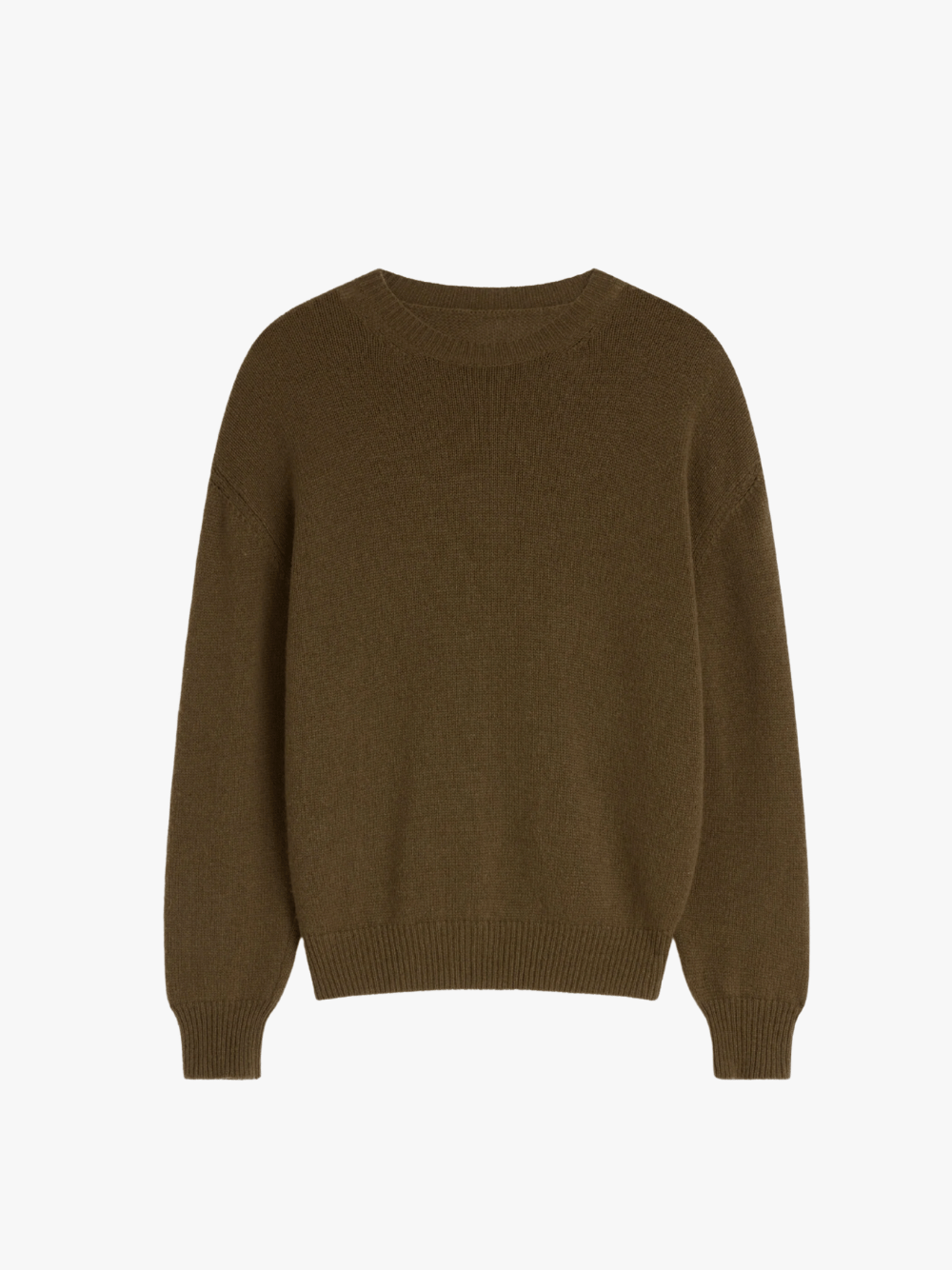 Phoebe Philo Crewneck Sweater Kaschmir Khaki Damen