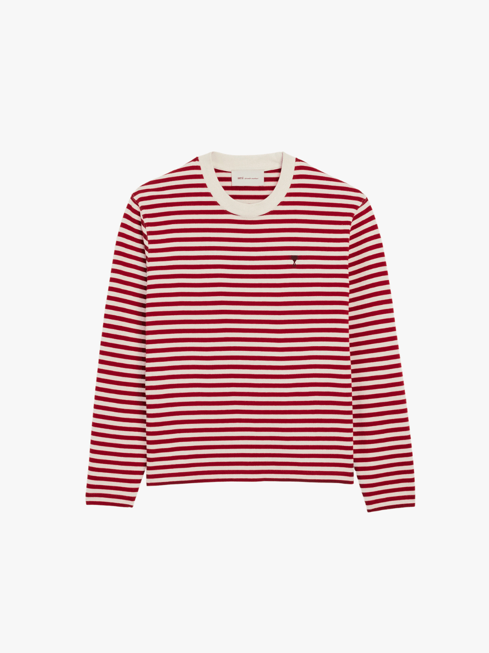 Red and White Mariniere Cotton T-Shirt with Ami de Coeur
