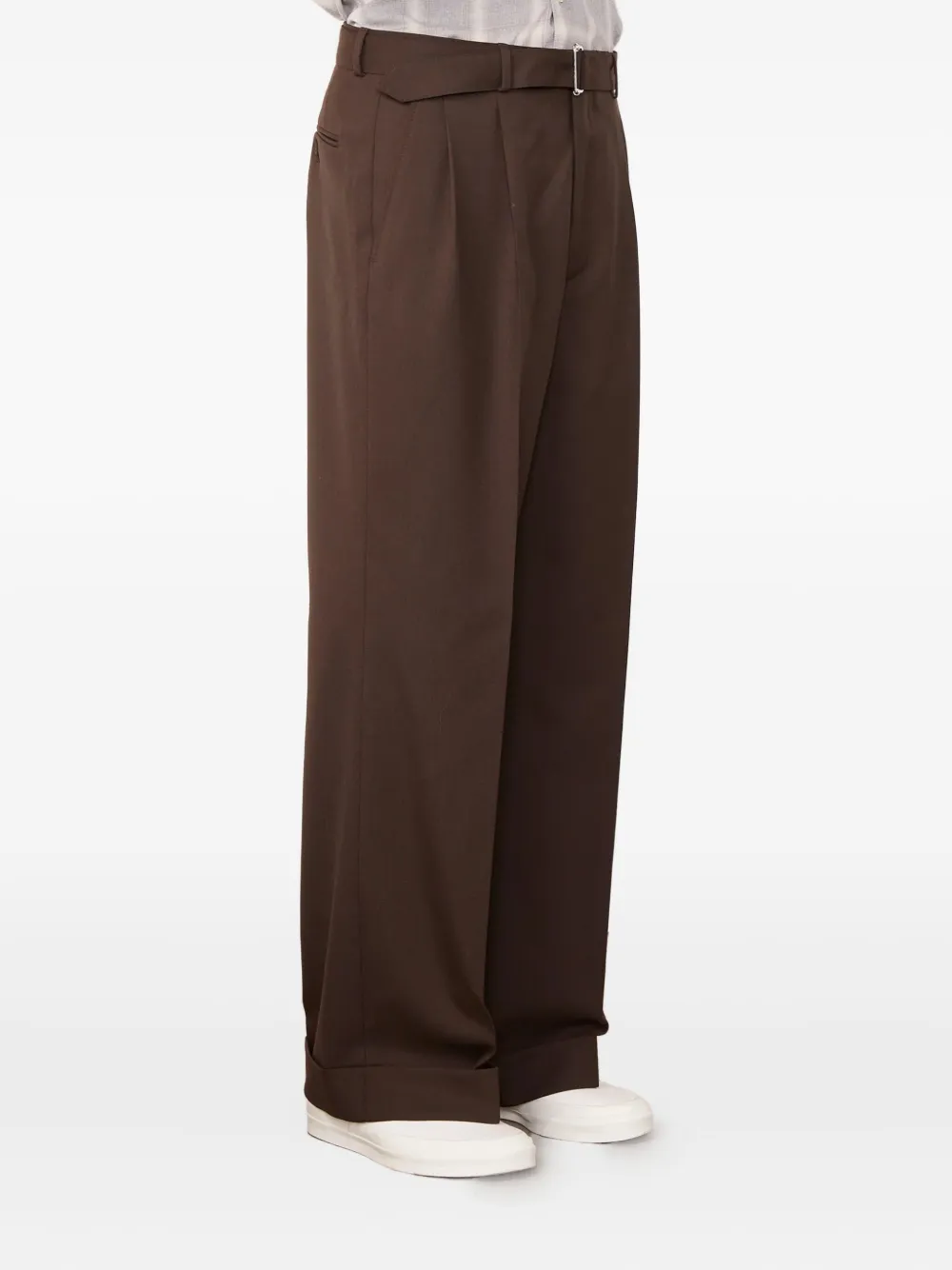 Officine Générale Evans Hose mit Falten Braun Herren