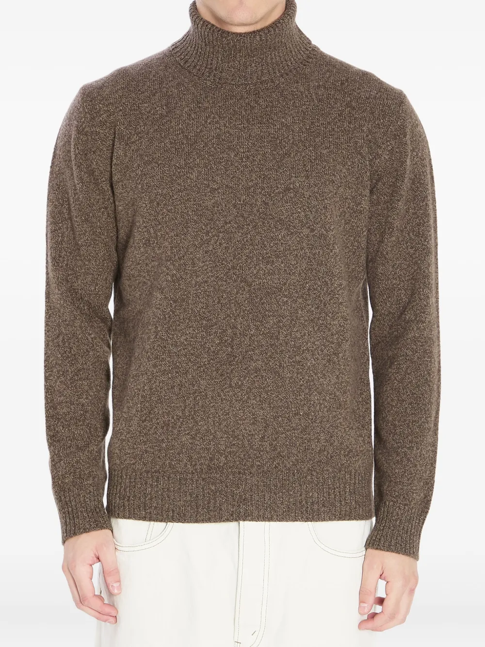 Roberto Collina Rollkragenpullover Braun Herren