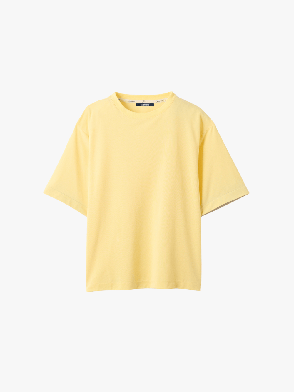 Jacquemus Rond Carré T‑Shirt mit kurzen Ärmeln Light Gelb Herren