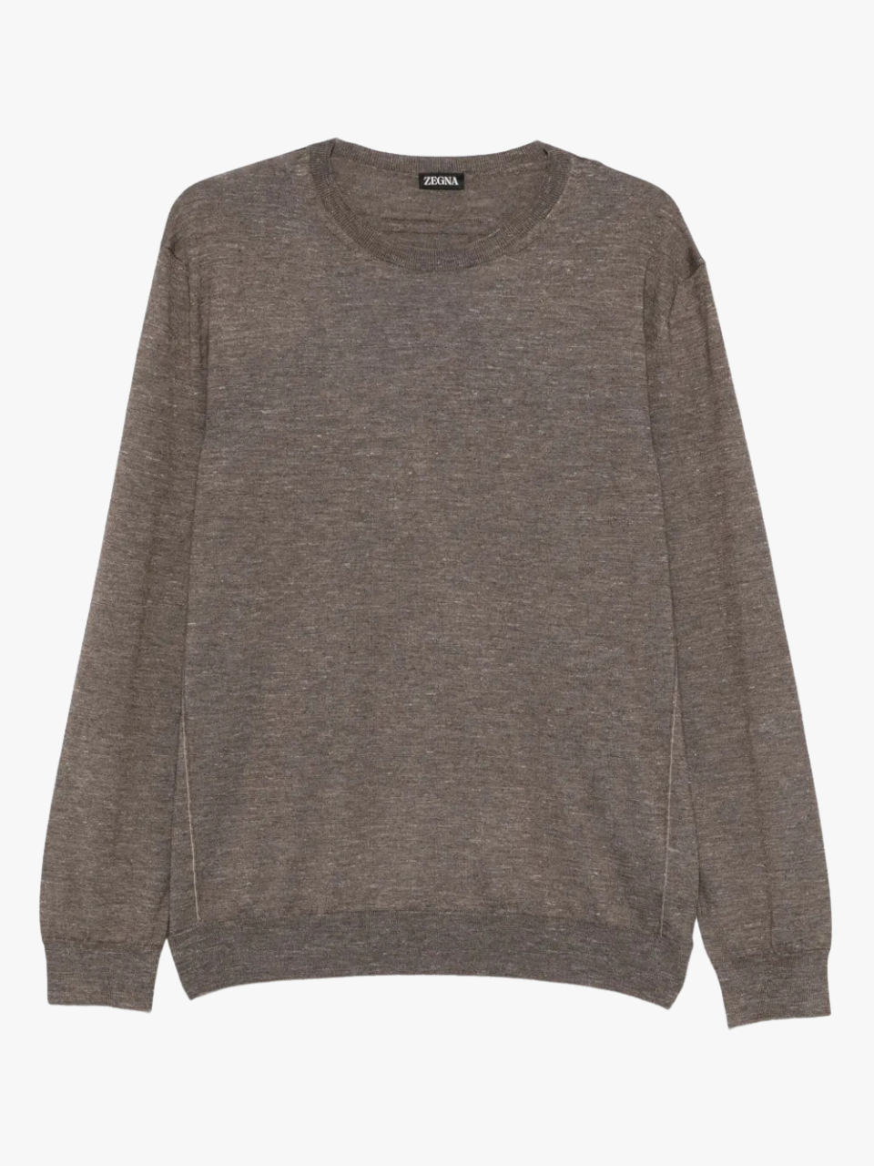 Zegna Pullover mit Rundhalsausschnitt Braun Herren