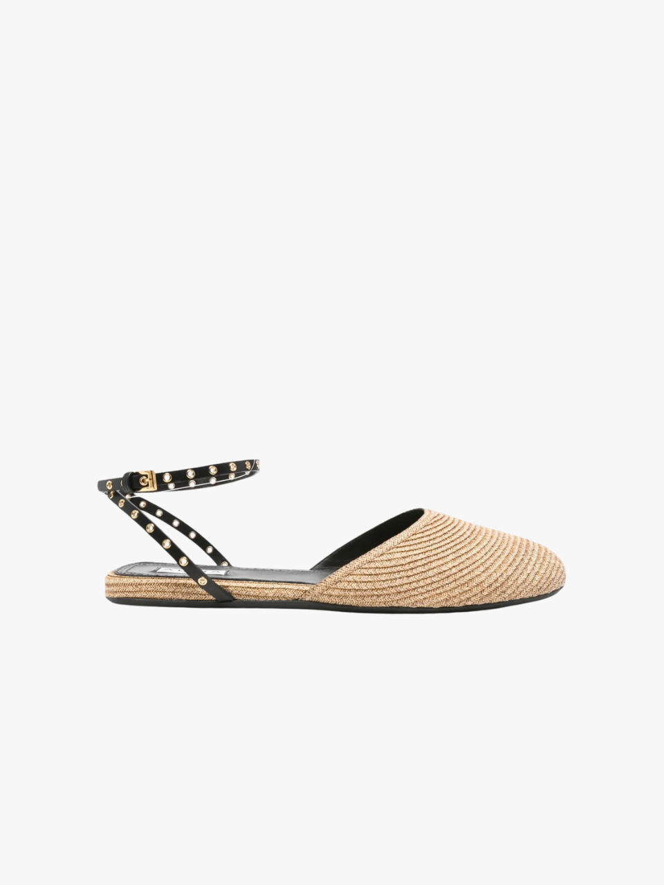 Alaia sandals with studs and ankle straps Beige Women