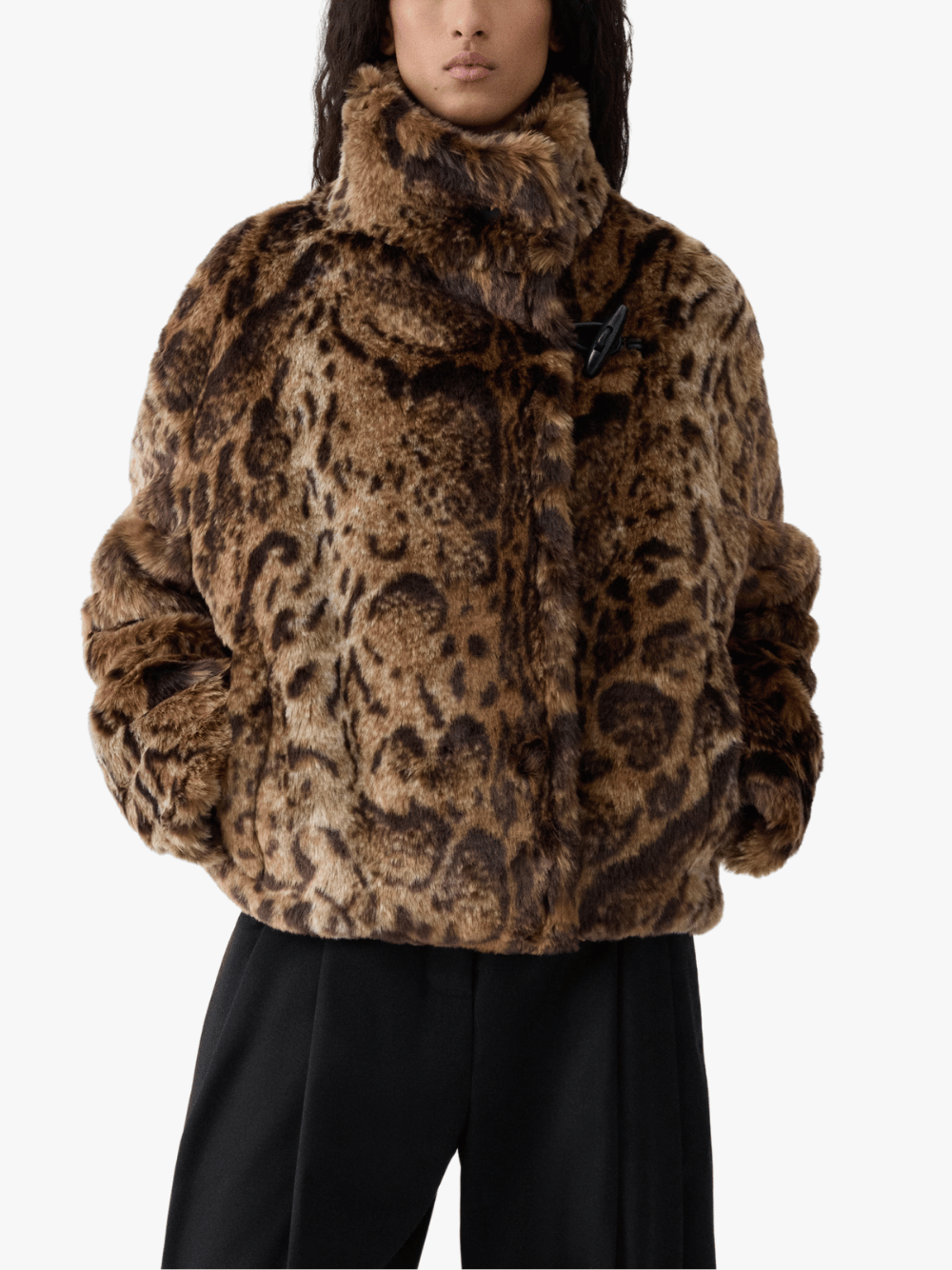 Jacquemus Le Blouson Fernando Jacke Leopard Damen