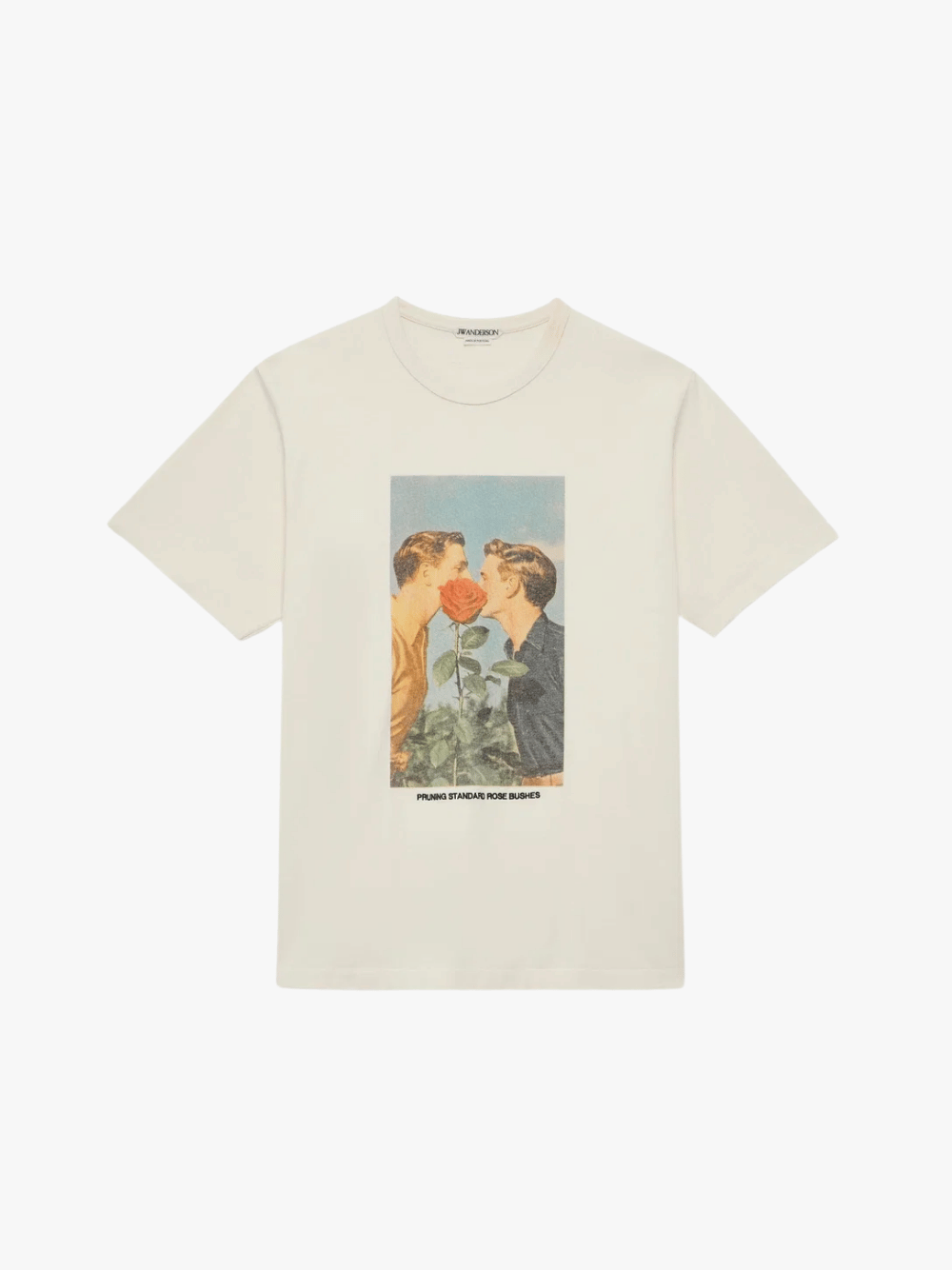 JW Anderson Graphic T-Shirt Cream Herren