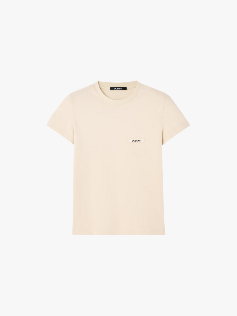 Jacquemus Gros Grain T-Shirt Beige Women