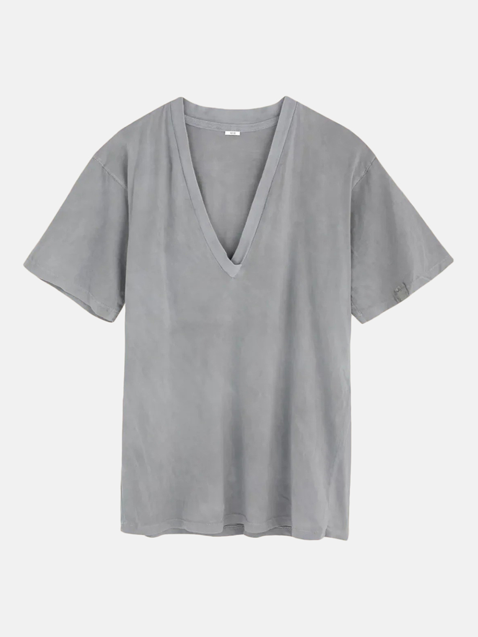 All Three Studio Jessica V-Neck Shirt Cotton Future Grey Women All Three Studio Jessica V-Neck Shirt Cotton Future Grey Women