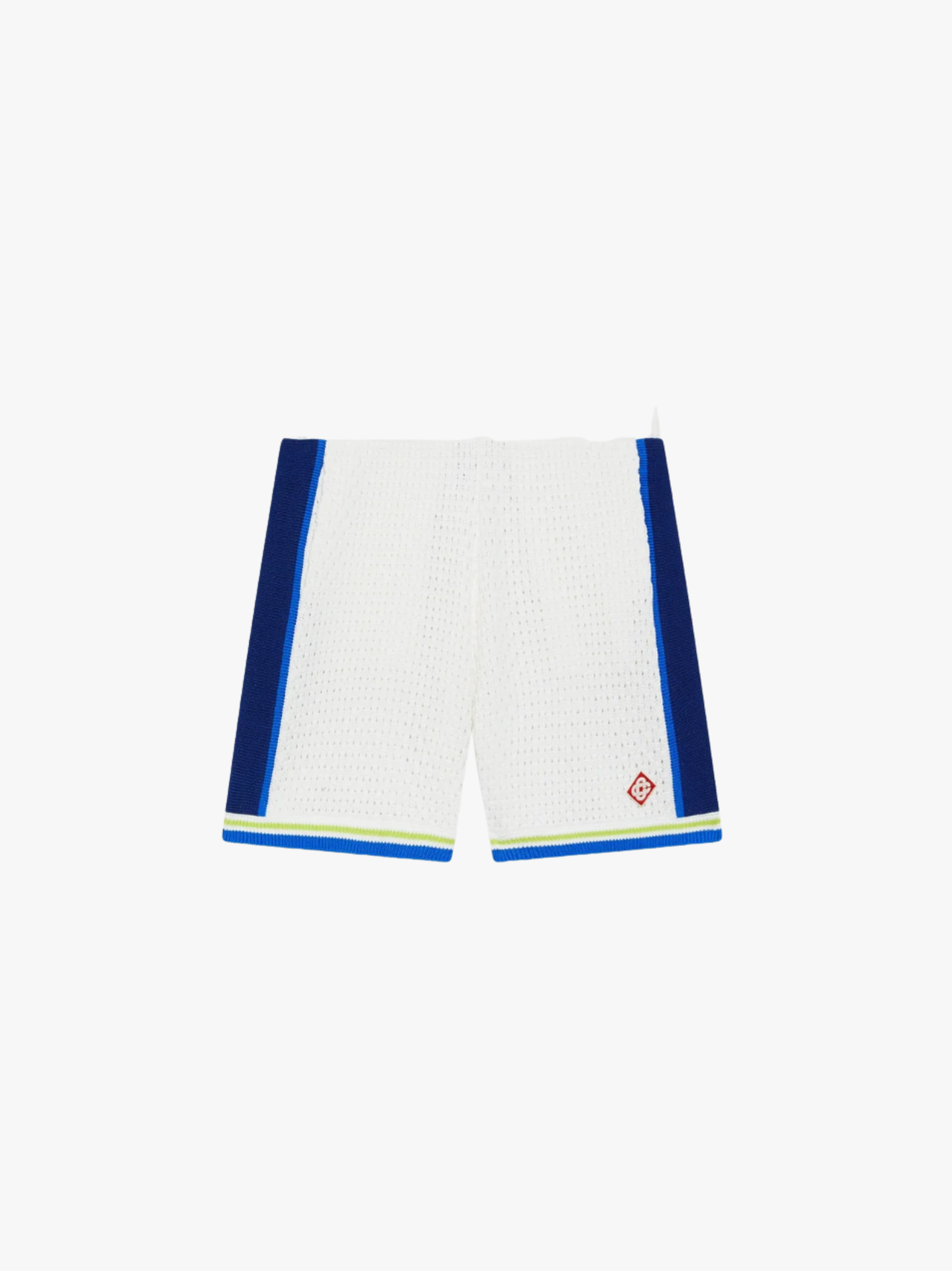 Casablanca Weiß‑Blau Häkel‑Shorts Herren