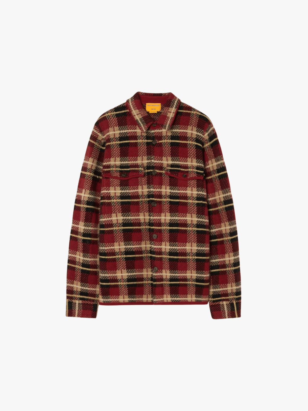 Guest in Residence Plaid Work Shirt Carmine Combo Cashmere Shirt Men
