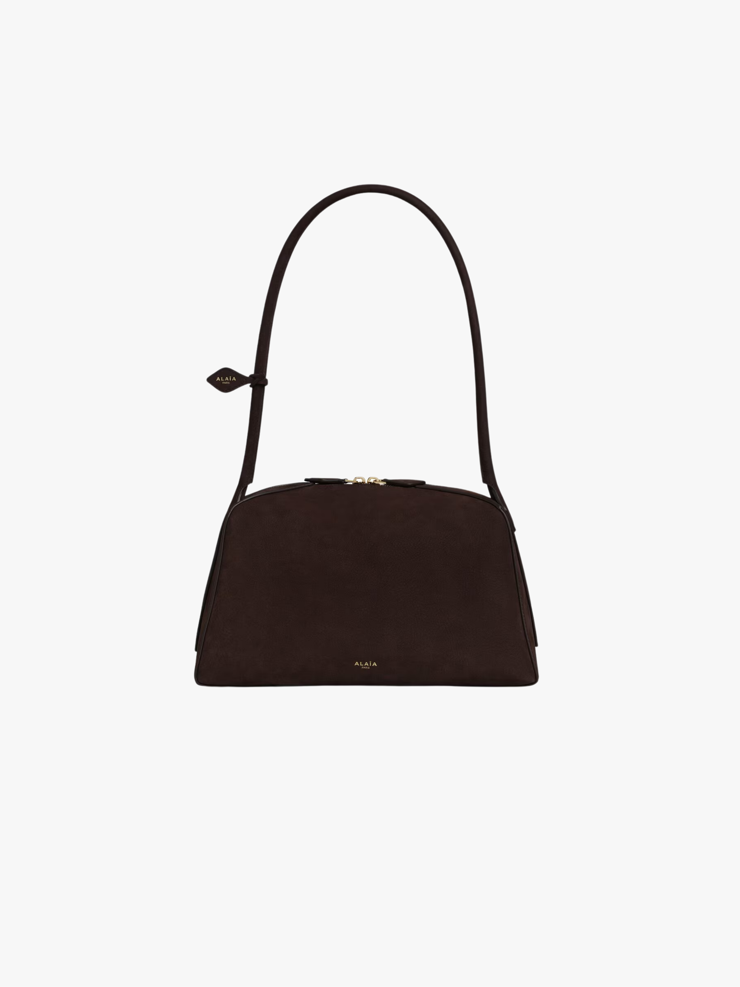 Alaïa Le Bouledogue Dunkelbraun Schultertasche Damen