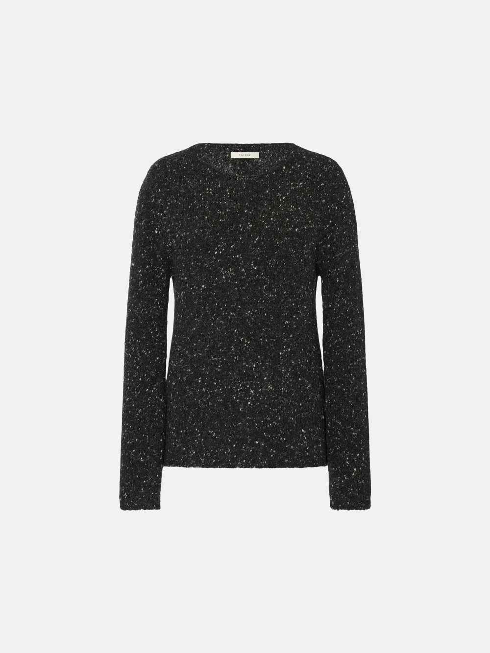 The Row Maira Top Charcoal Melange Kaschmir Damenoberteil