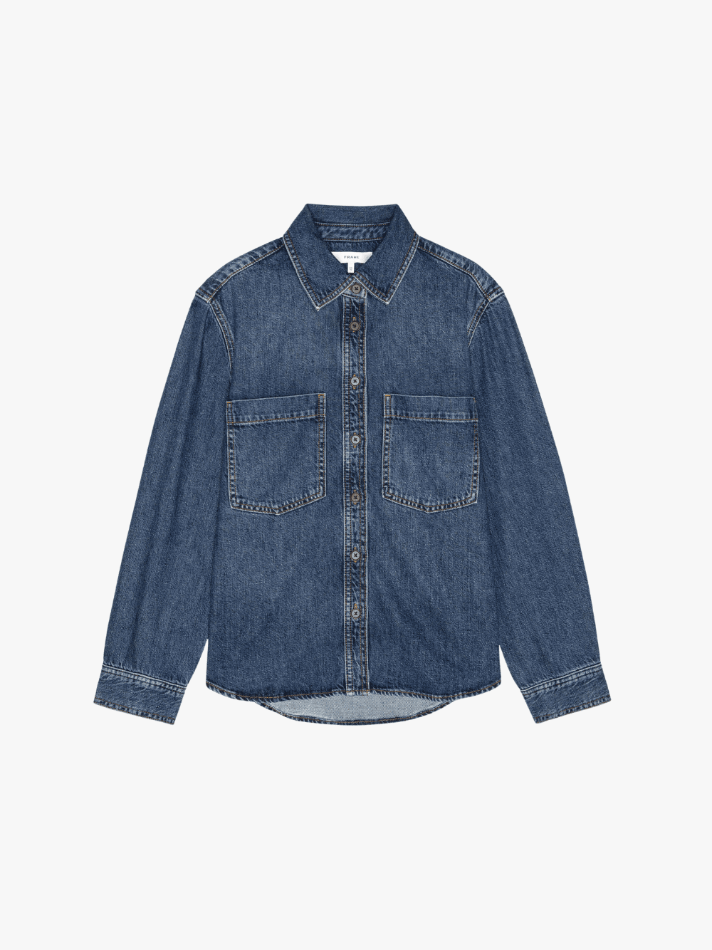 Frame Merlin Denim Bluse Blau Damen