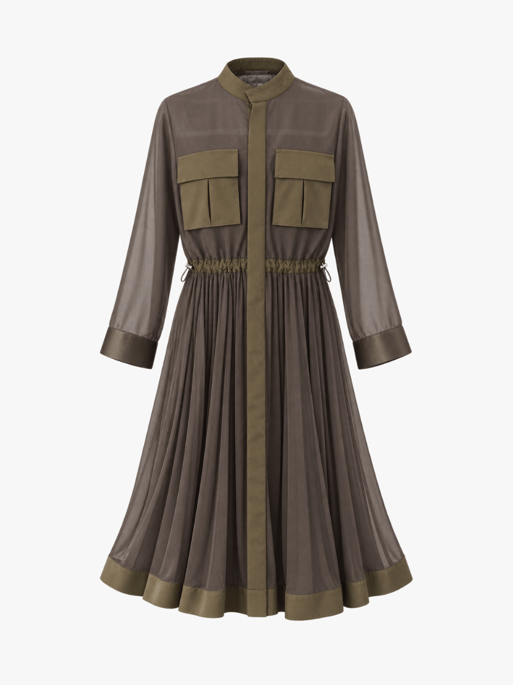 Sacai Kleid Braun Damen