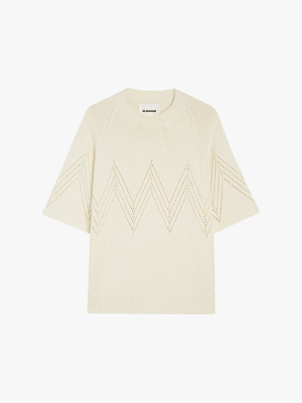 Jil Sander T-Shirt mit Rundhalsausschnitt Beige Herren