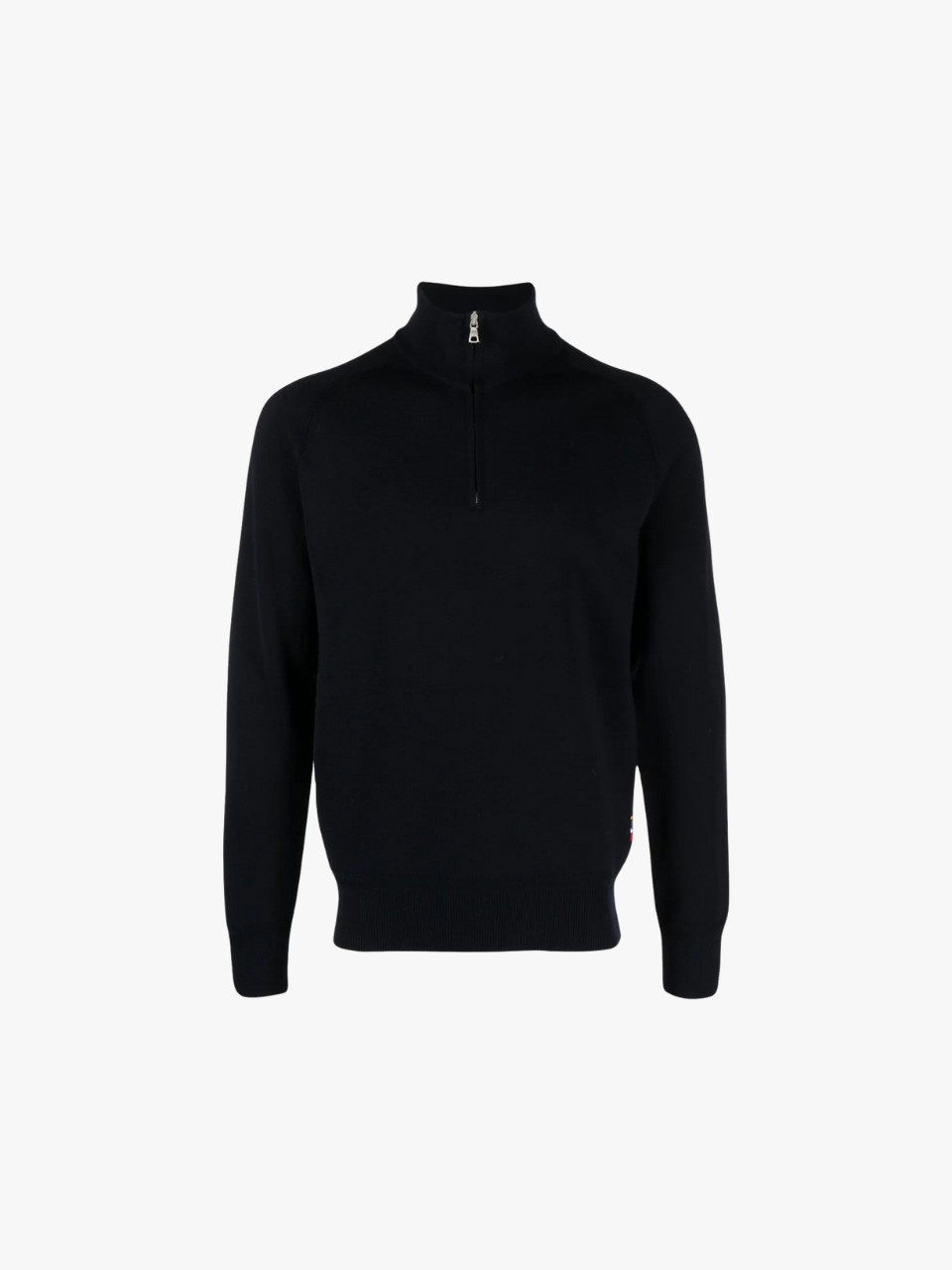 Orlebar BrownLennard Merinowollpullover mit Reißverschluss Blau Herren