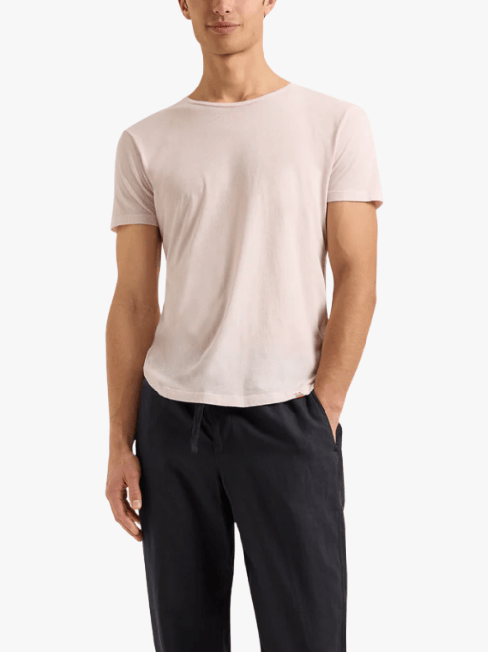 Orlebar Brown OB-T Linen Pink T-Shirt Herren