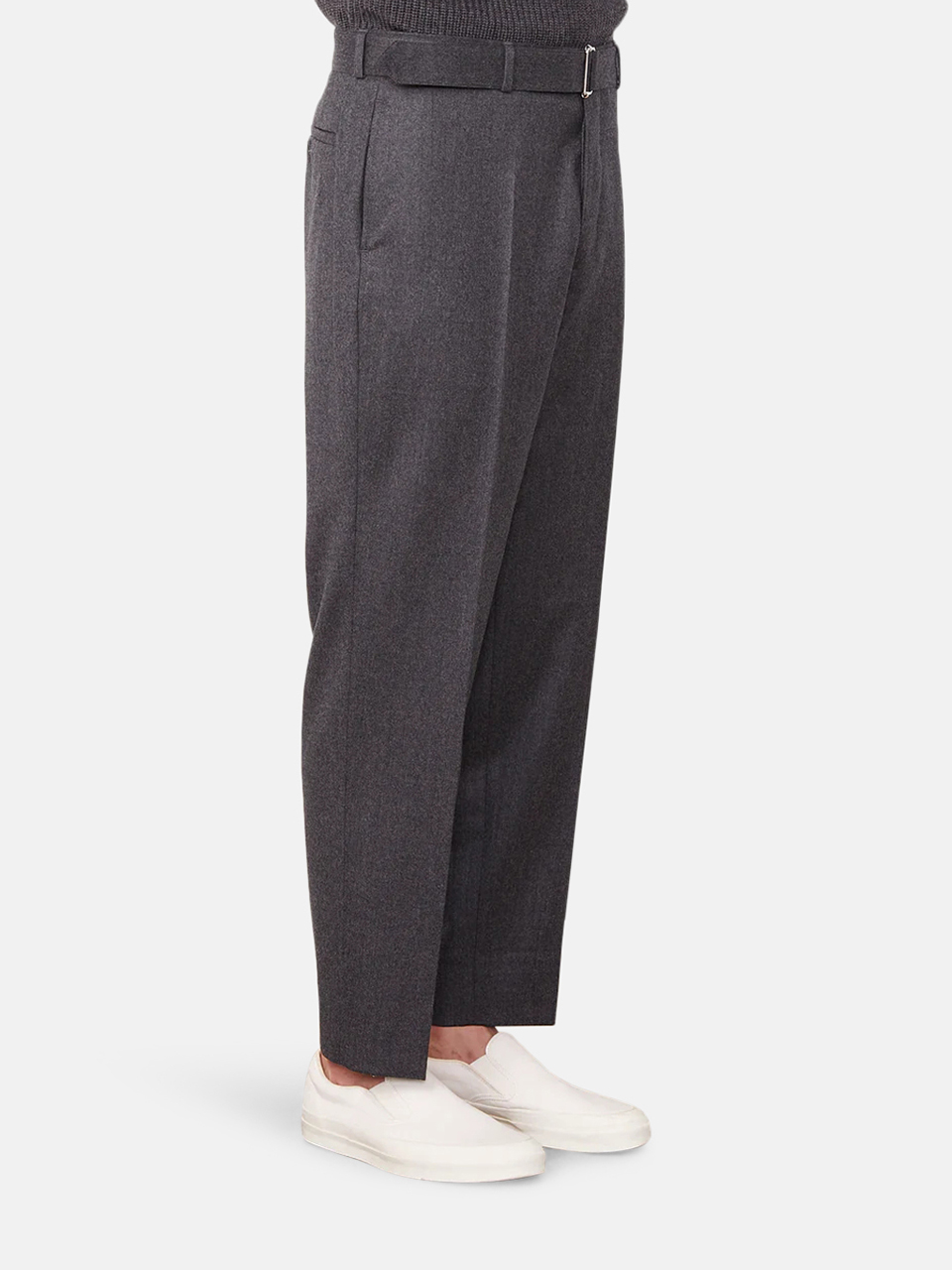 Officine Générale Hoche Trousers Italian Wool Gray Men's