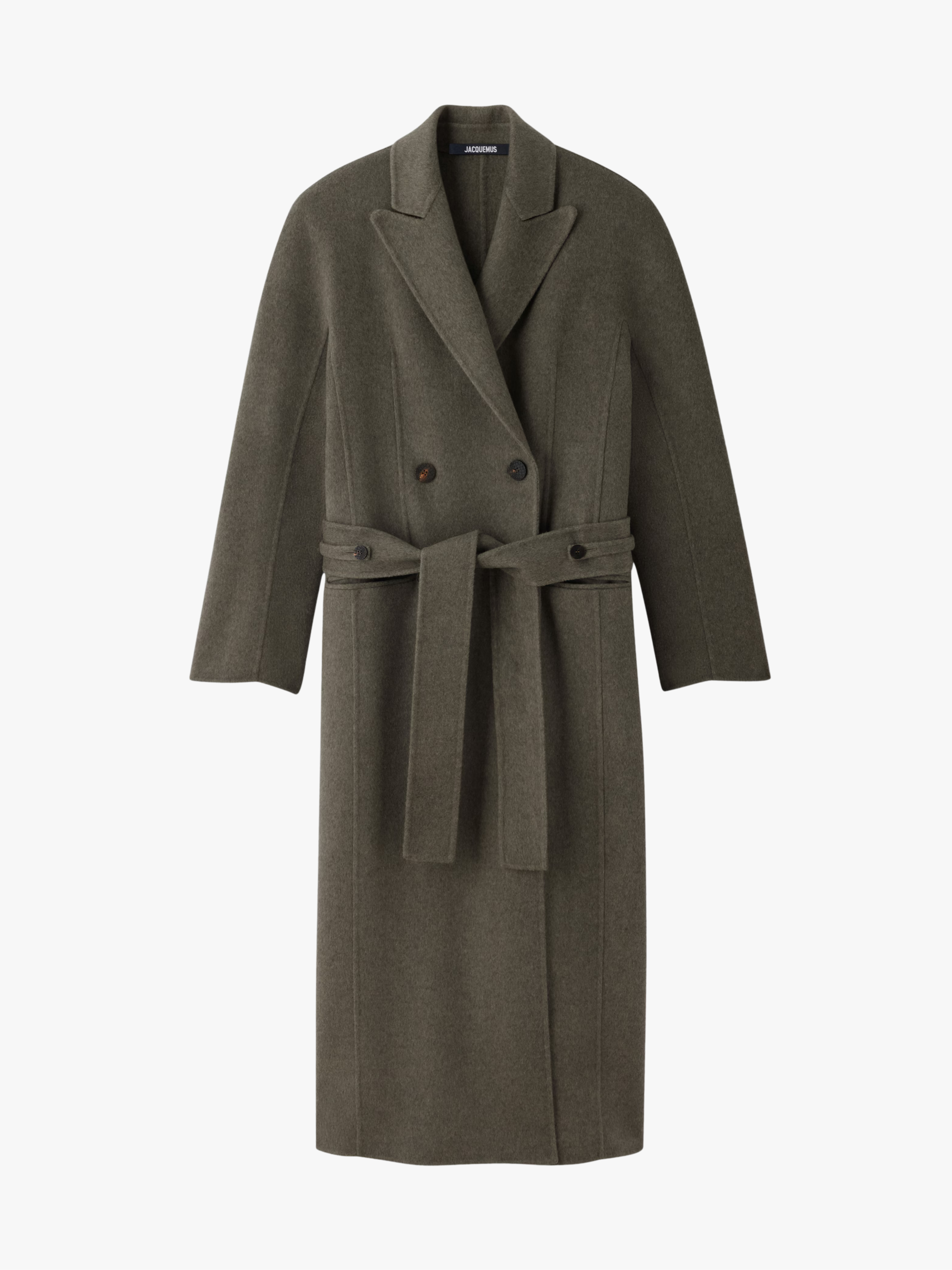 Jacquemus Der Curvo Mantel Dunkelgrau Damen